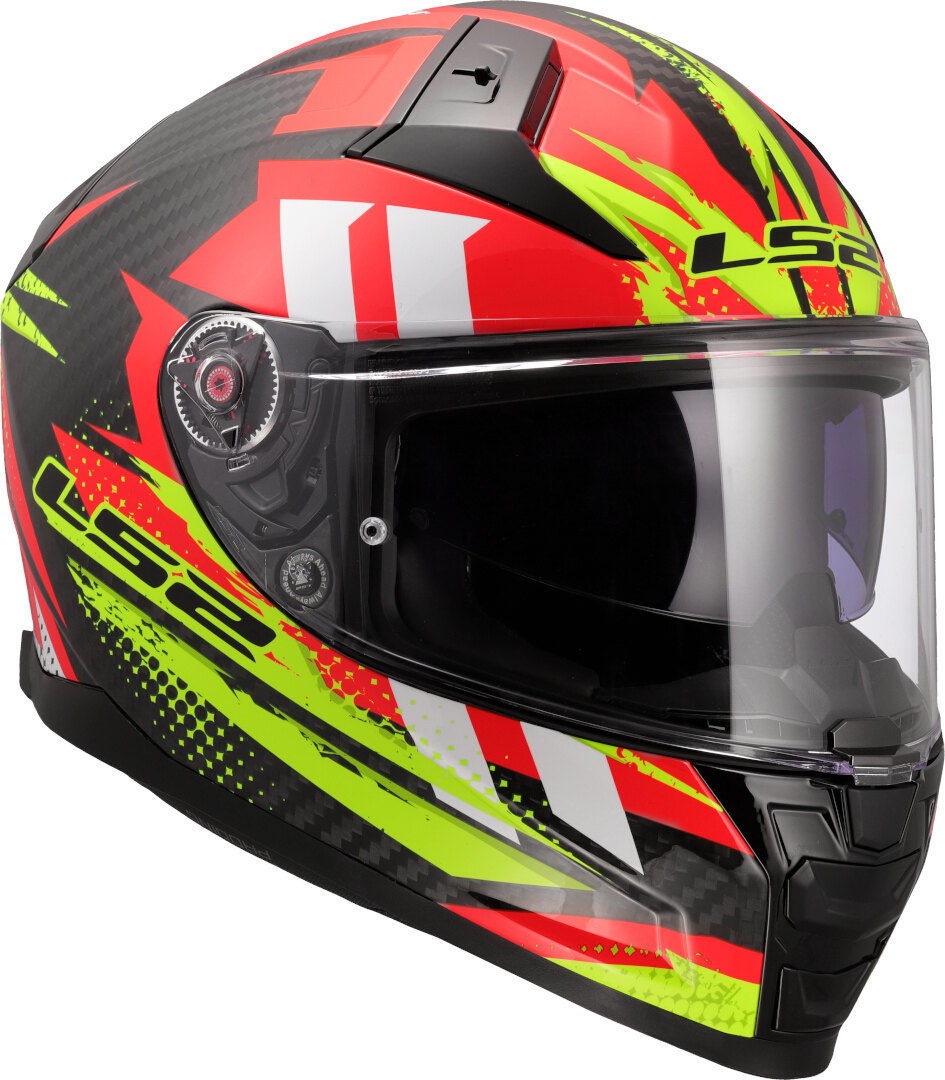 LS2 FF811 Vector II Carbon Tantic Casco rosso/giallo 4XL (67/68) Figura 7