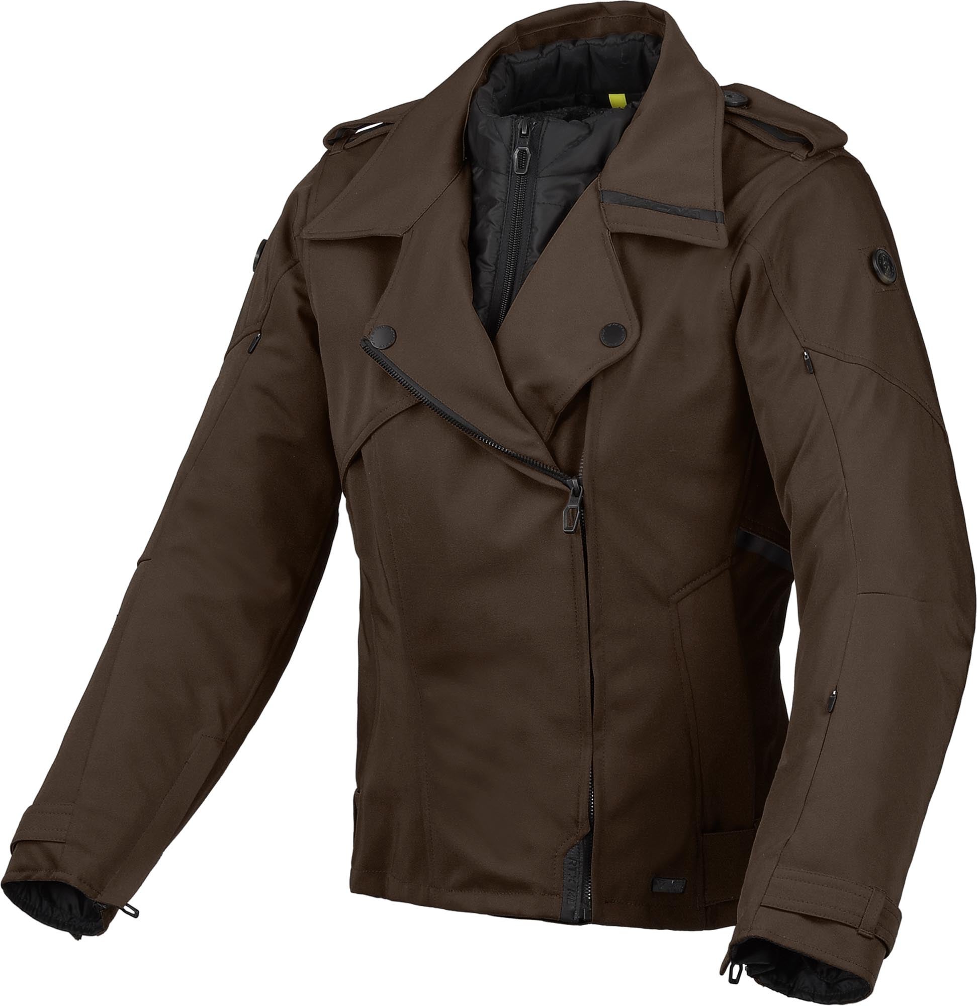 Macna Lirona vattentät dam-motorcykeltextiljacka brun XL Figur 1