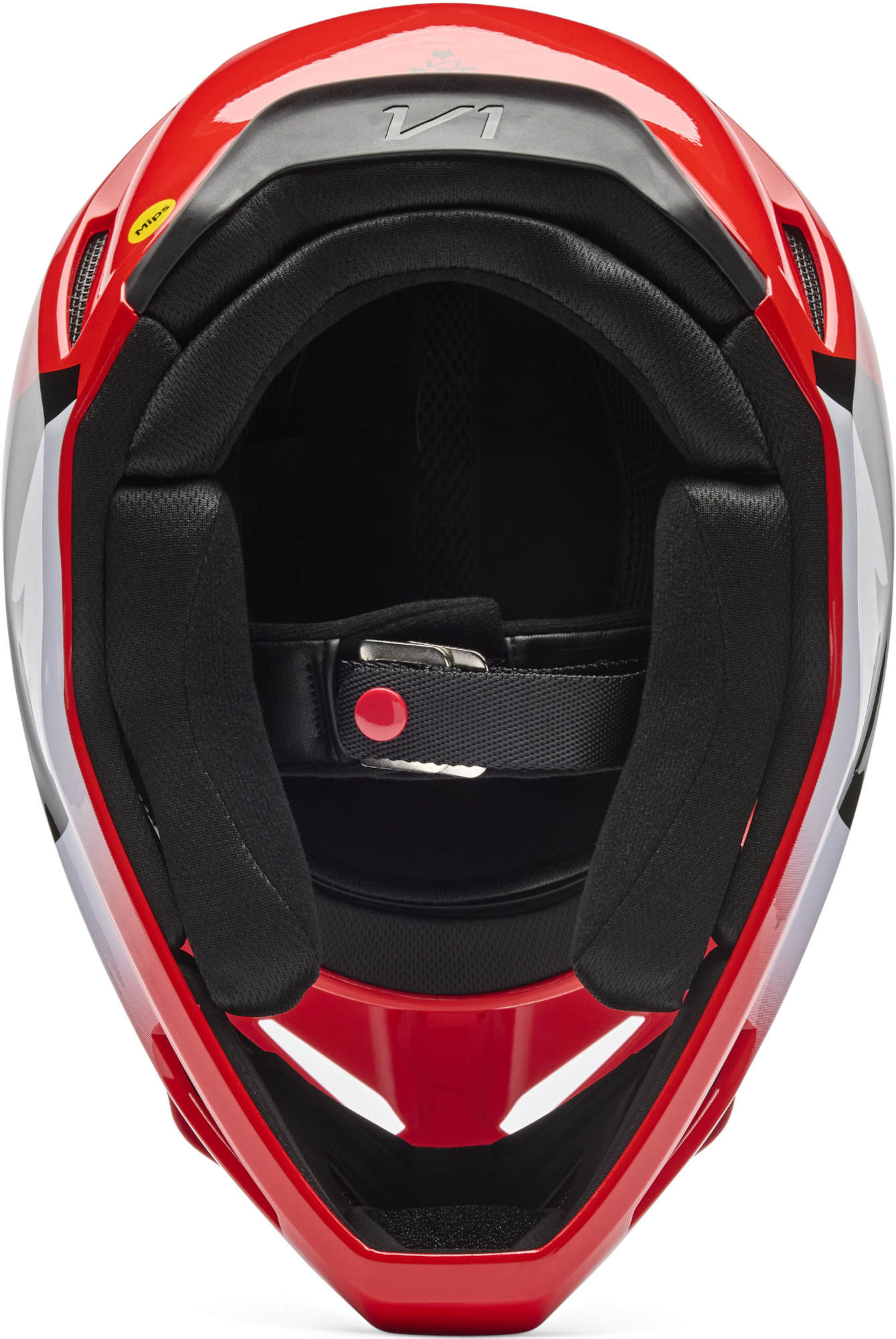 FOX V1 Shield Casco da motocross giovanile rosso Y/L (52/53) Figura 6
