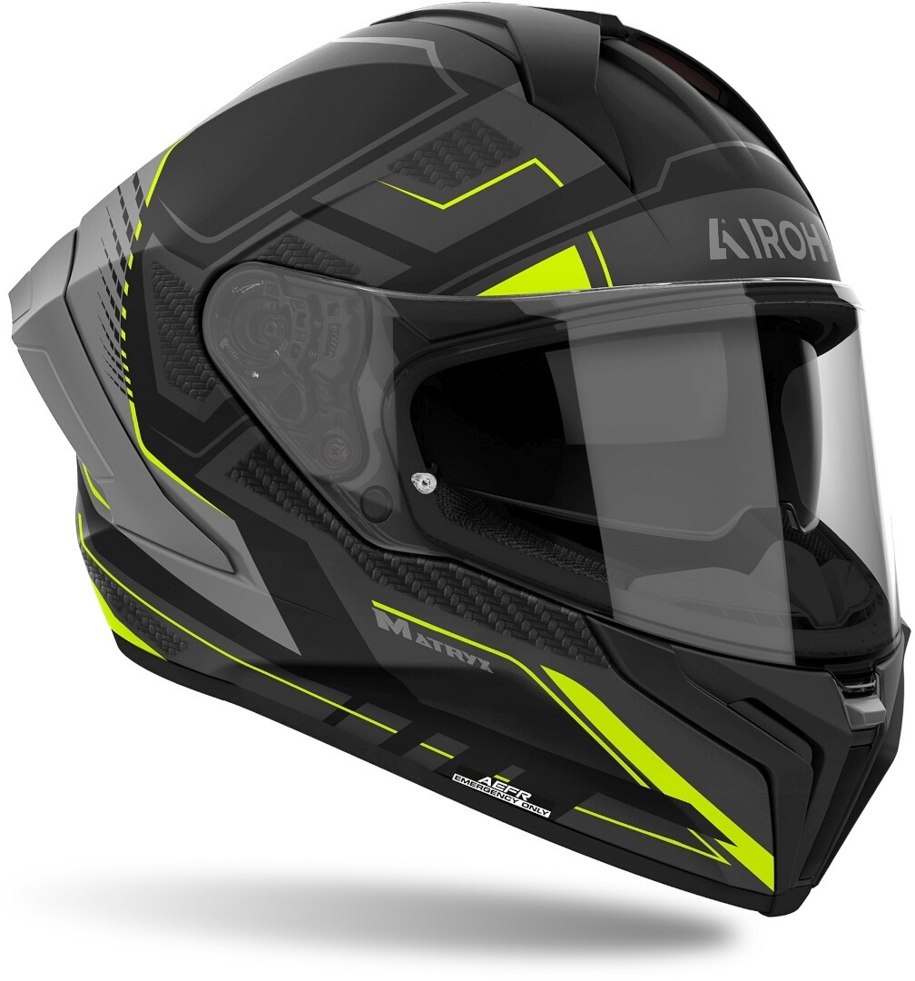 Airoh Matryx Rocket Casco negro mate/gris/amarillo S (55/56) Figura 2