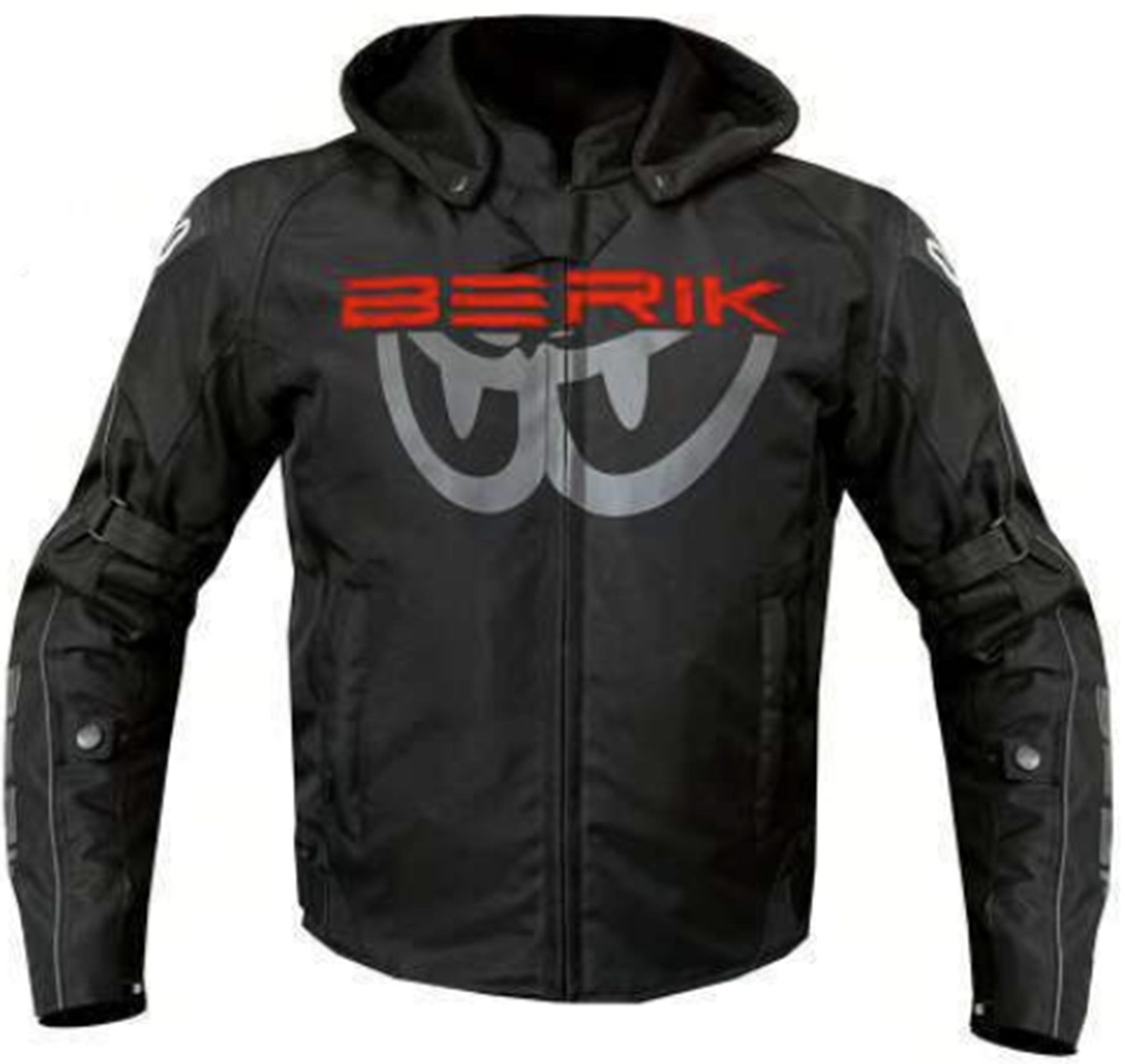Berik Biraim waterproof Motorcycle Textil Jacket black/grey/red 56 Figure 1