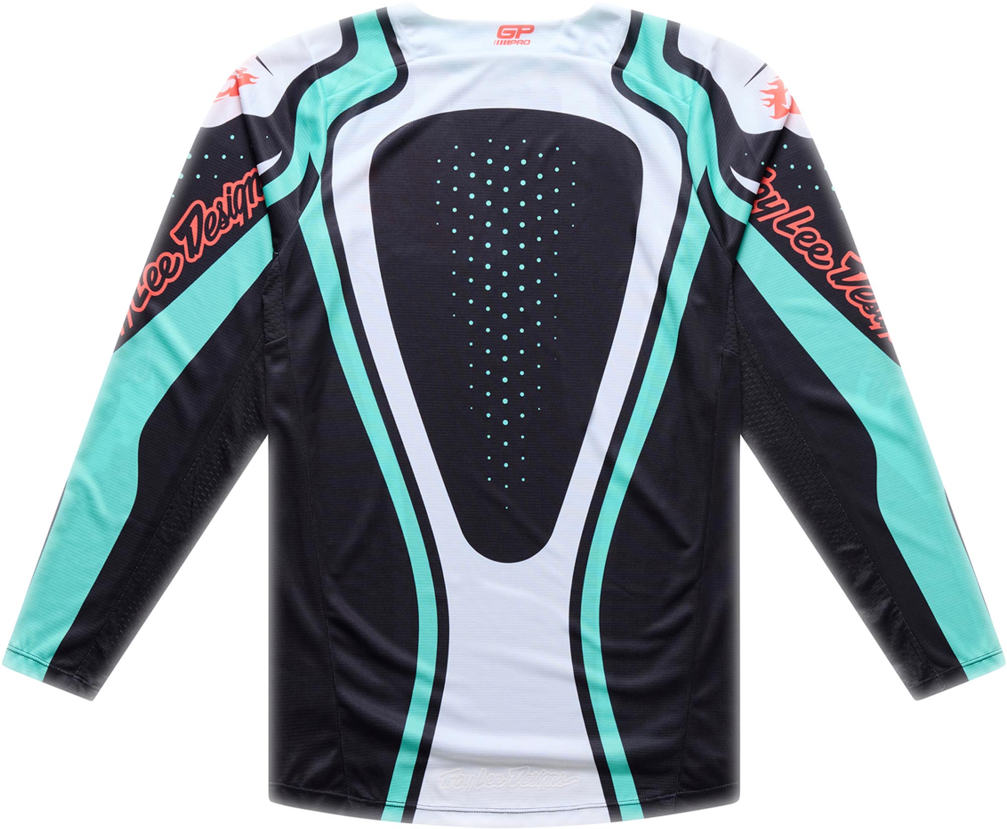 Troy Lee Designs GP Pro Roller Motocrosstrøje Sort/turkis M Figur 2