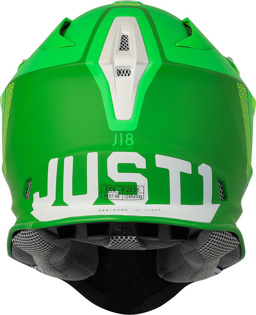 Just1 J18 Pulsar Casque Motocross Vert M (57/58) Figure 4
