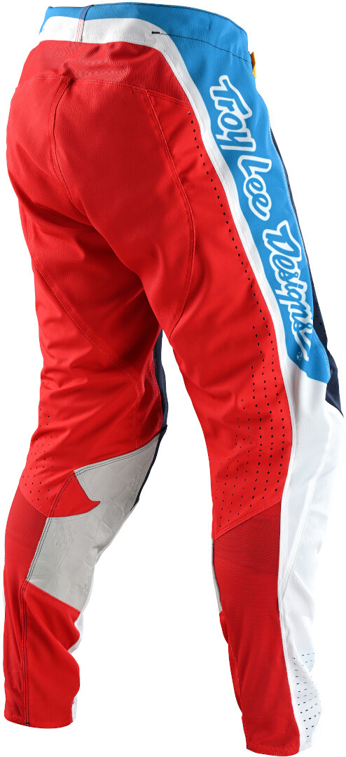 Troy Lee Designs SE Pro Quattro Motocross Pants blue/red/white 38 Figure 2