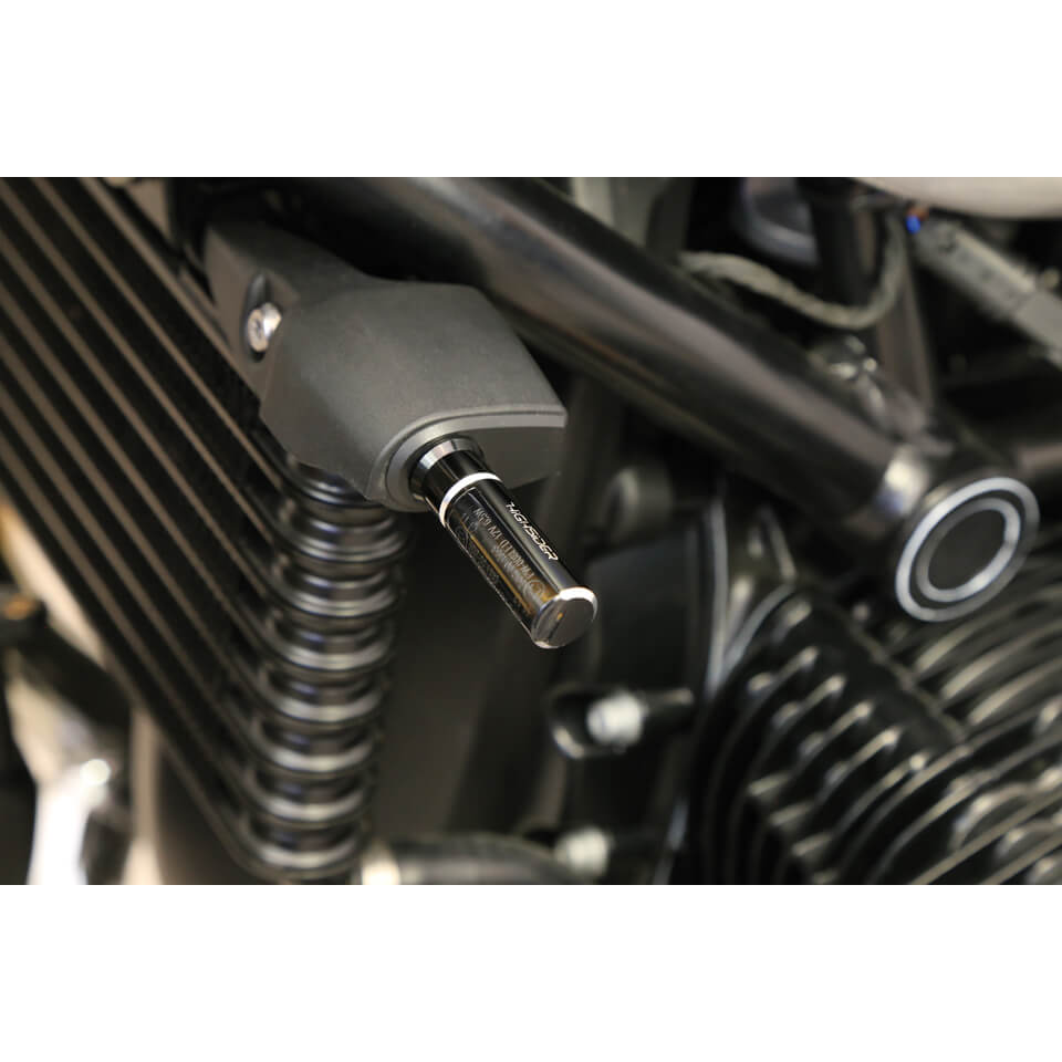 HIGHSIDER Alu Blinker-Montageplatten für BMW RnineT Față Figura 2