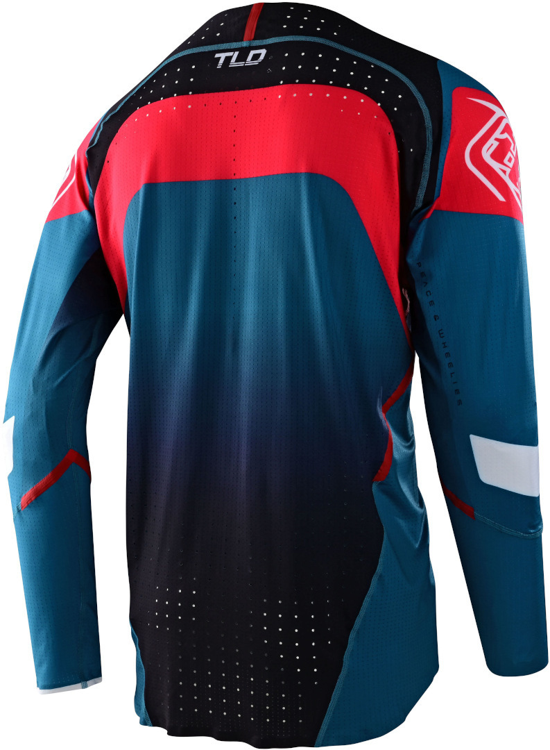 Troy Lee Designs Sprint Ultra Arc Cykeltrøje blå/sort S Figur 2