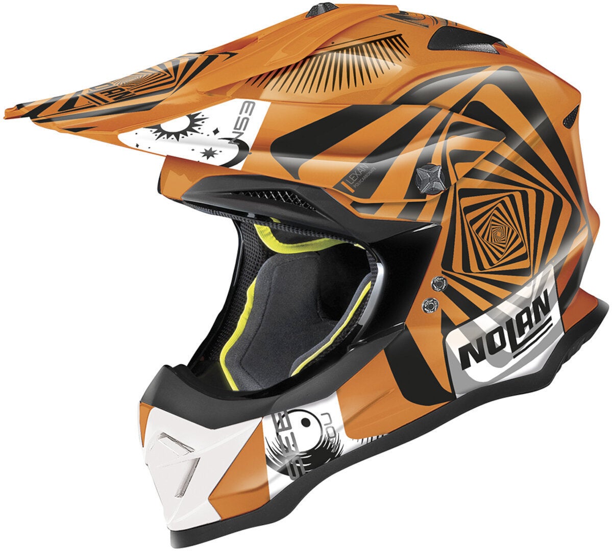 Nolan N53 Riddler Casco Motocross Arancia Neon XL (61) Figura 1