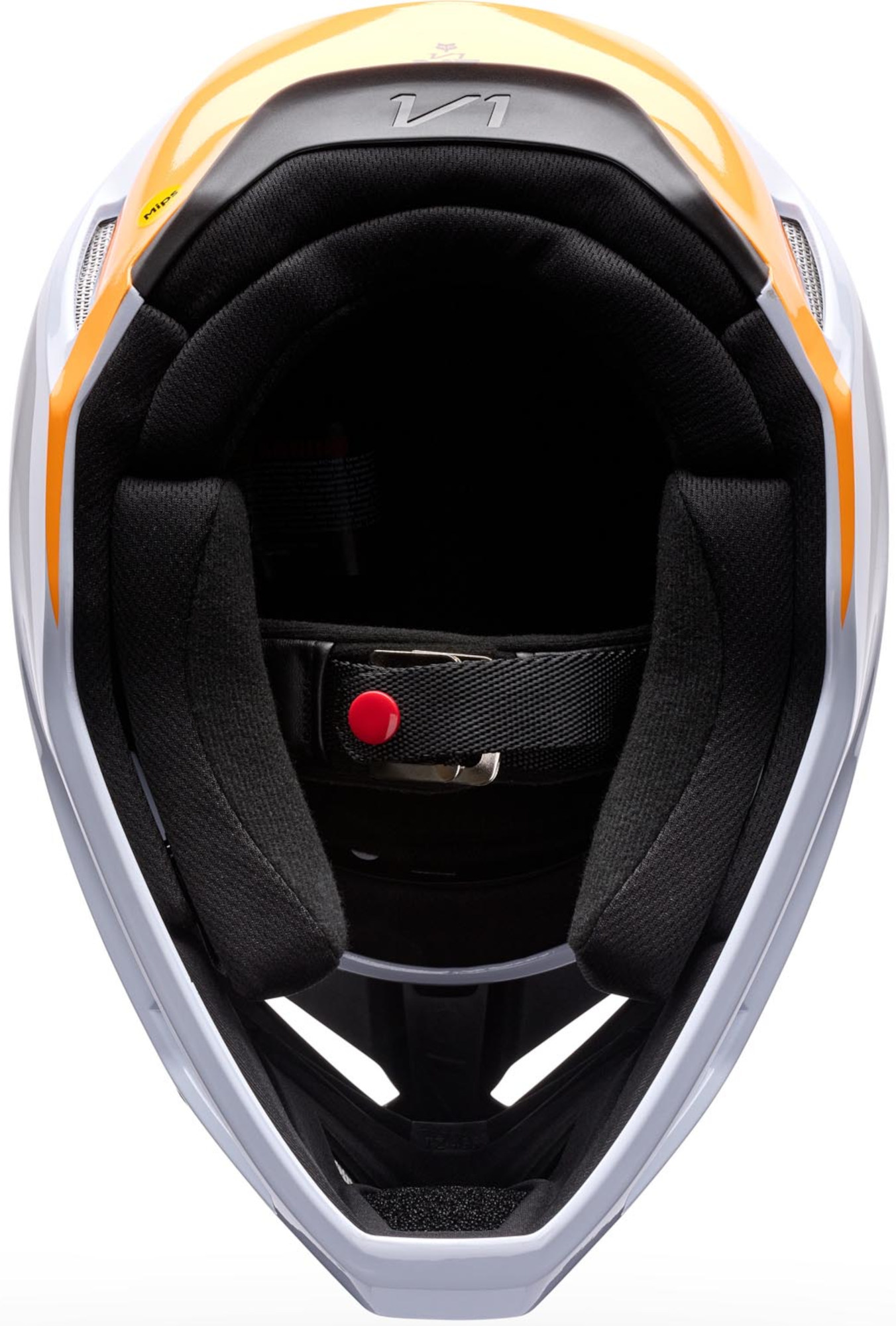 FOX V1 Noble Motocross Helmet black/white/orange XL Figure 6