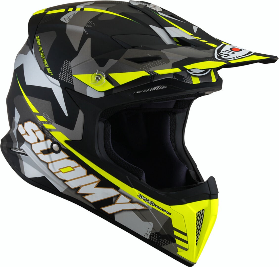 Suomy X-Wing Camouflager Casque Motocross Jaune mat L Figure 6