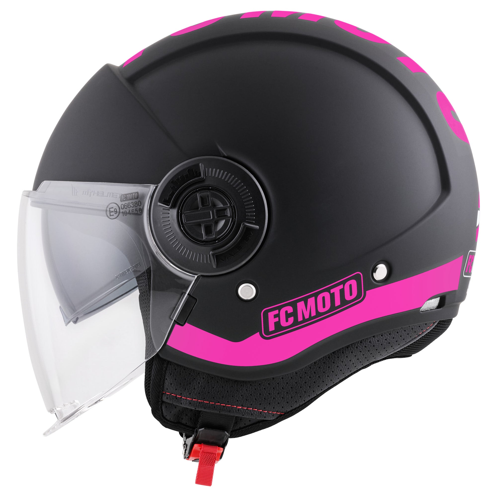 FC-Moto Ralgo Casco Jet negro/rosa XL Figura 3