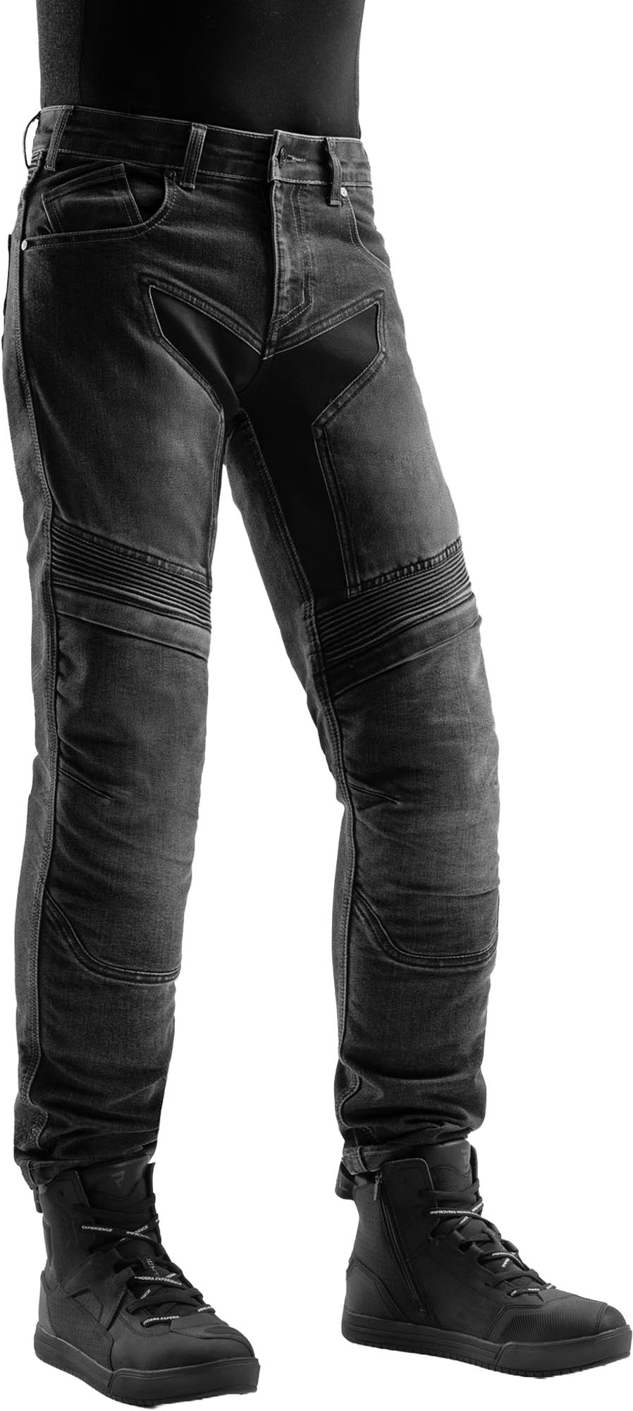 Rebelhorn Eagle 4 Regular Fit Motorcykeljeans Sort udvasket 40/34 Figur 3