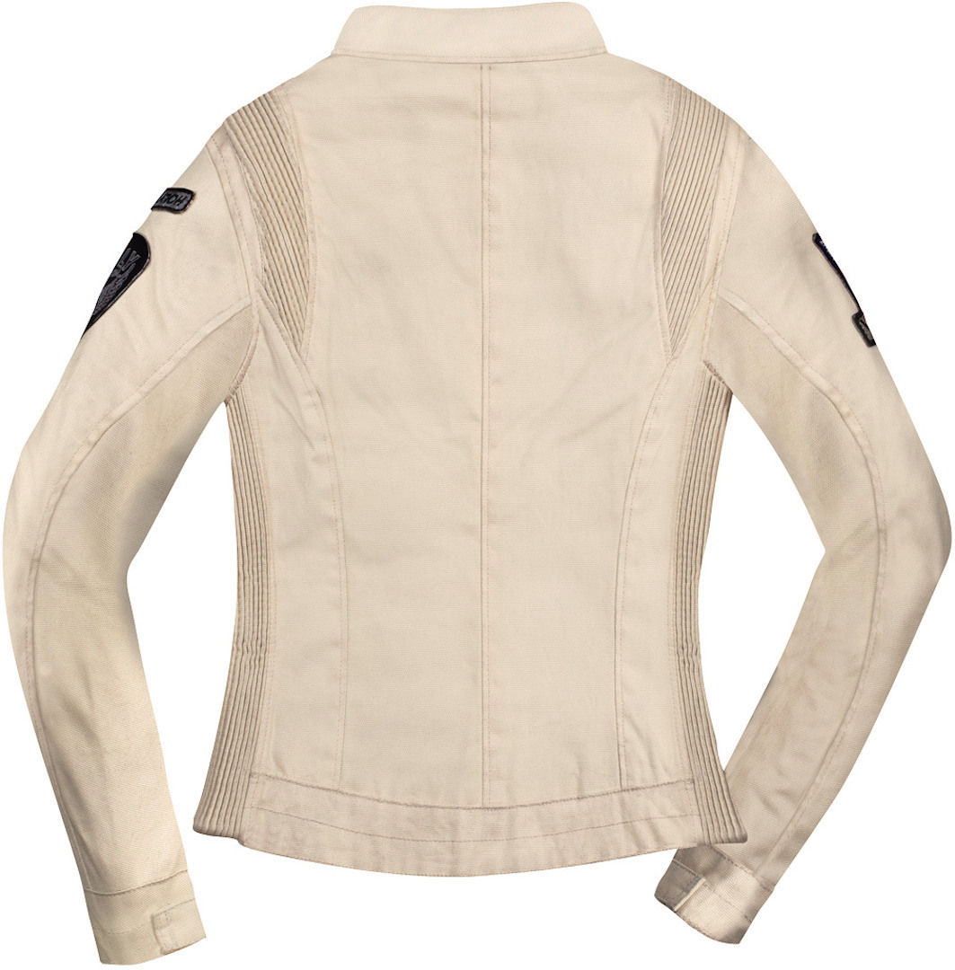 HolyFreedom Quattro Waxed Dames Motorfiets Textiel Jas Wit S Figuur 3