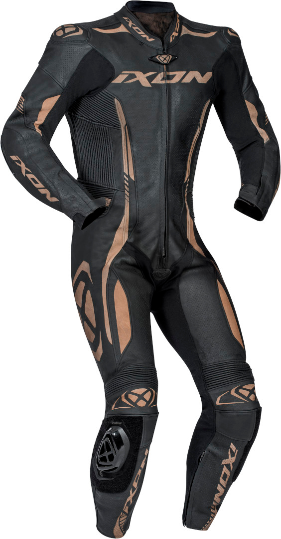Ixon Vortex 2 One Piece Motorcycle Leather Suit white/black XS Figure 8