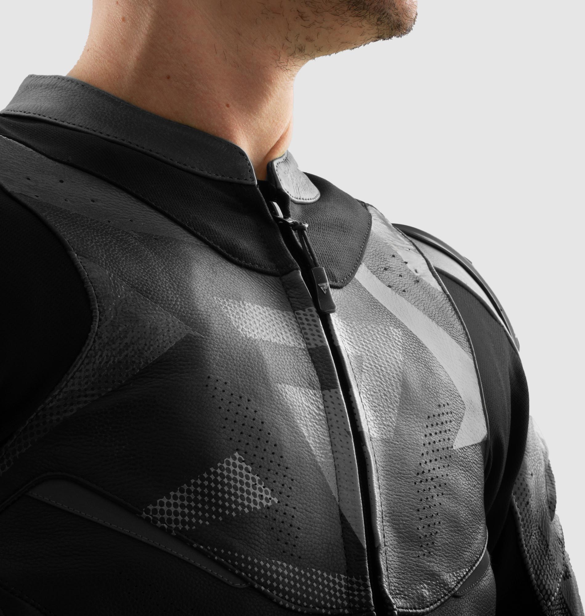 Side view of Rebelhorn Inferno Motorcycle Leather Jacket