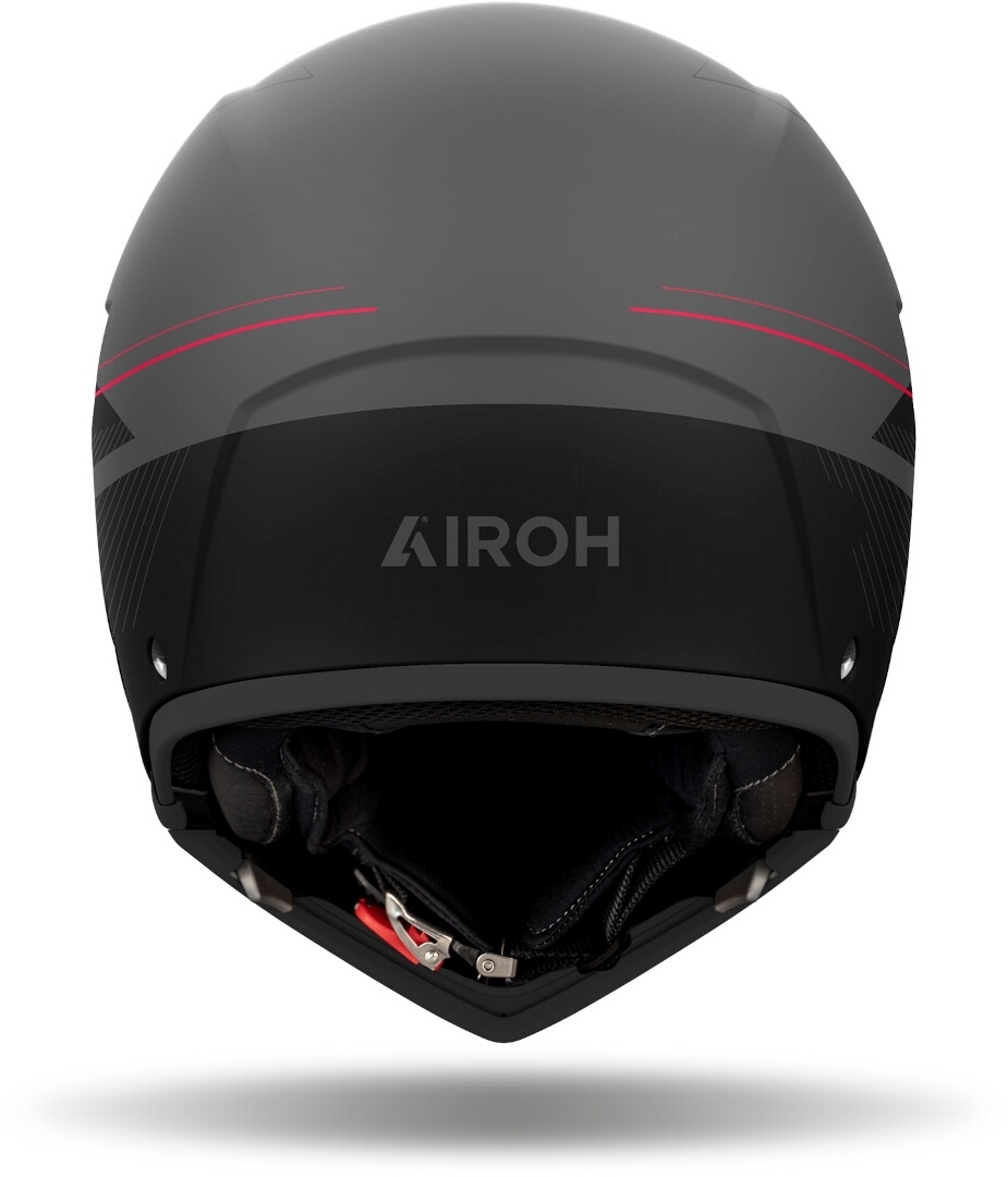 Airoh J 110 Slim Helm schwarz matt/grau/rot M (57/58) Abbildung 4