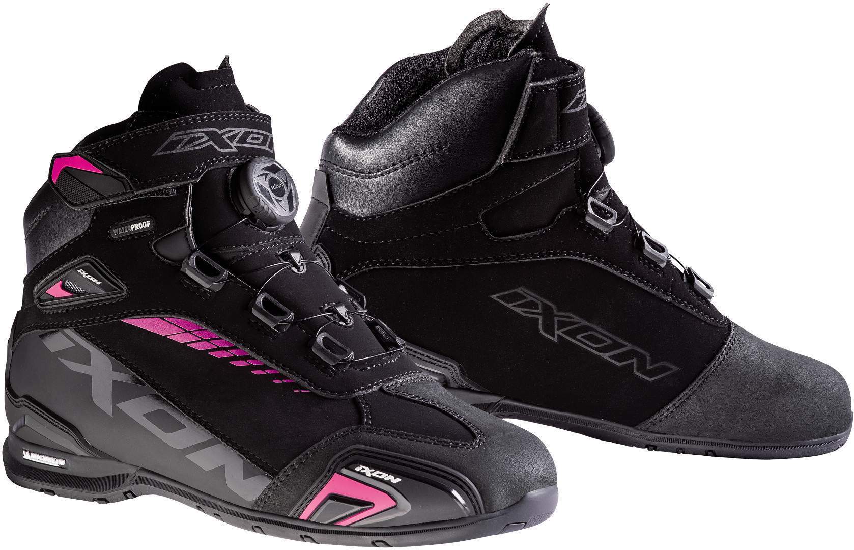 Ixon Bull WP L Damer Motorcykel Sko sort/pink 39 Figur 1