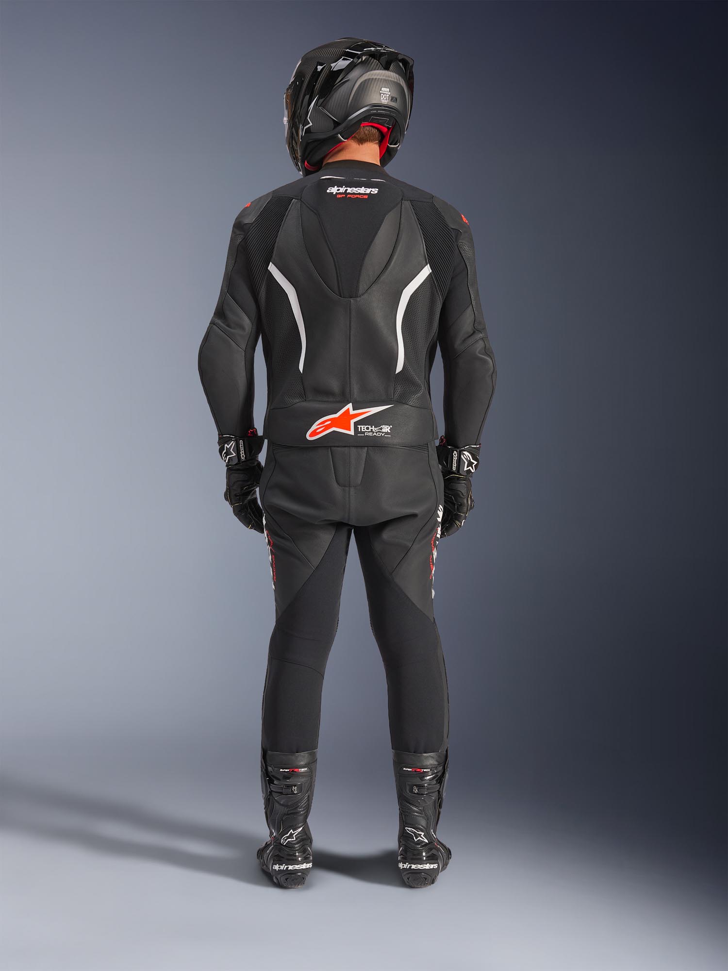 Alpinestars GP Force V2 ツーピースバイクレザースーツ 黒/白 56 図10