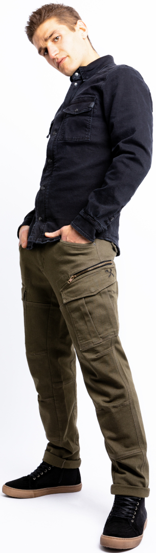 John Doe Defender Mono Motorcycle Textile Pants olive 31 L34 Figure 5