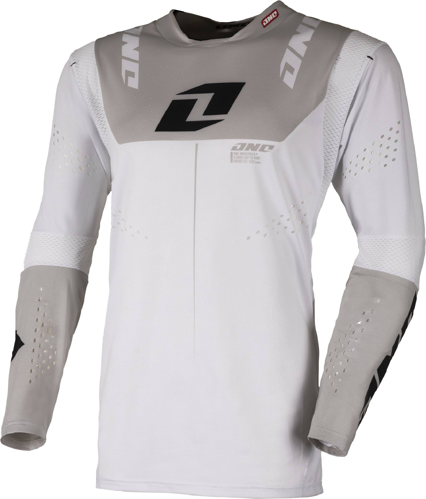 One Industries X-197 White Out Camisa de motocross Artigo principal Figura 1