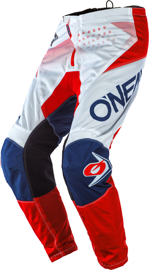 Oneal Element Factor Pantaloni Motocross bianco/blu/rosso 38 Figura 1