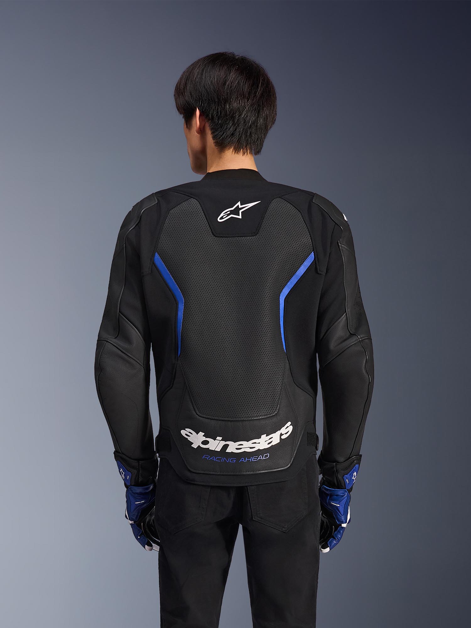 Alpinestars GP Force V2 Air Jachetă de piele de motocicletă Negru/Albastru 52 Figura 4