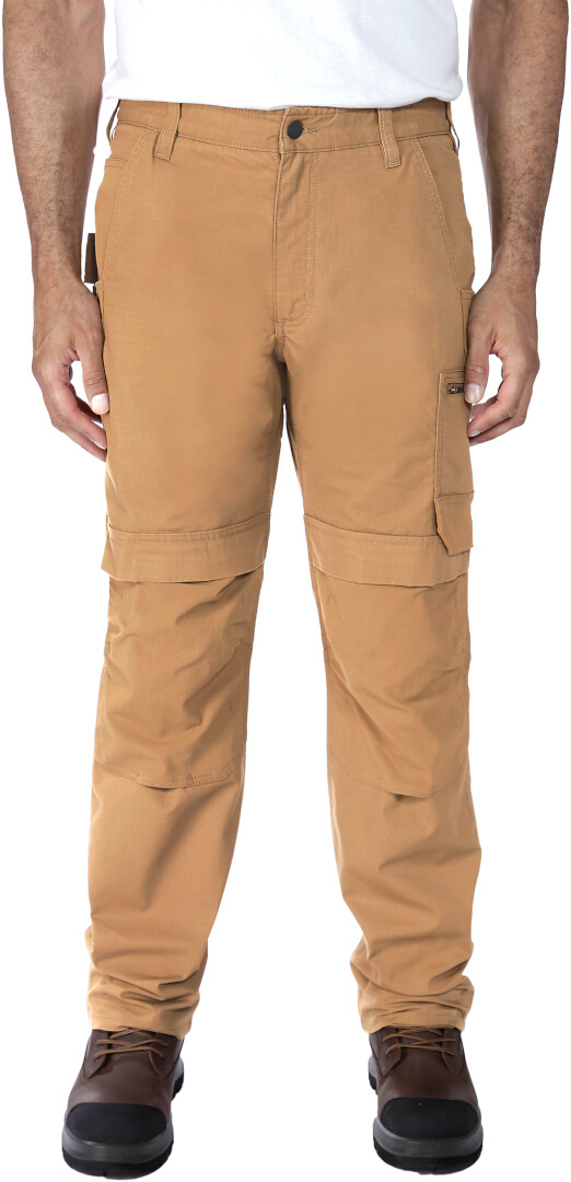 Carhartt Steel Rugged Flex Relaxed Fit Ripstop Double Front Utility Multi Pocket Work Pants brown 40/30 Figure 6