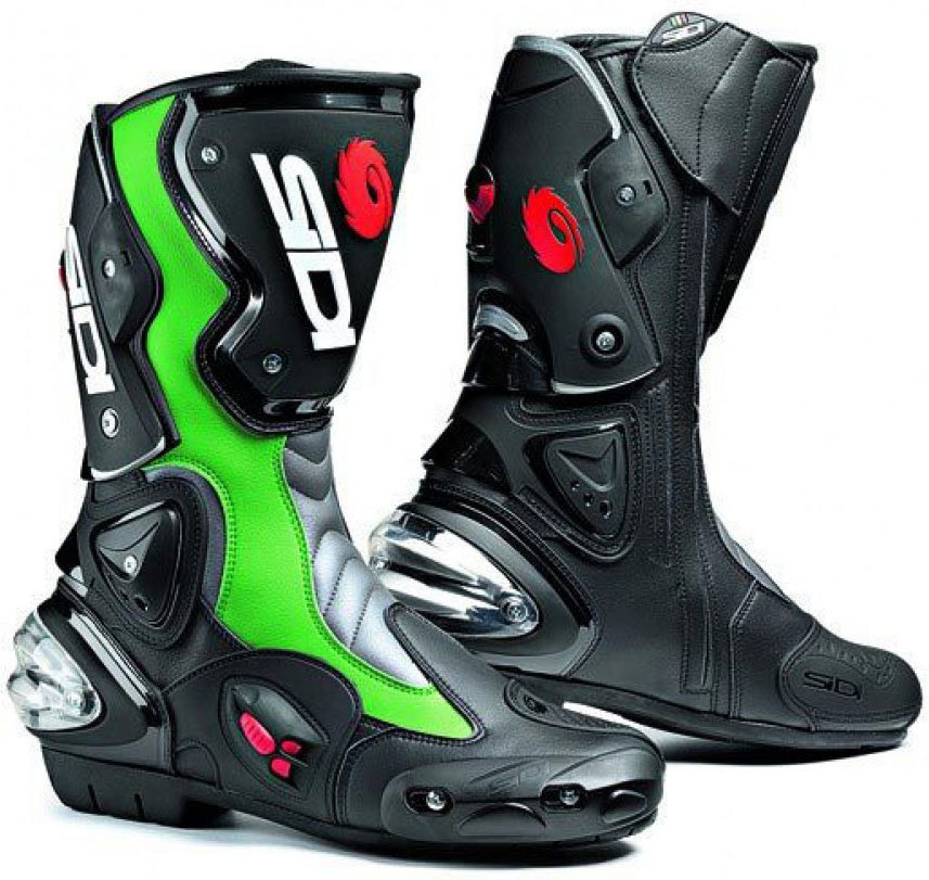 Sidi Vertigo Bottes de moto noir/vert 44 Figure 1