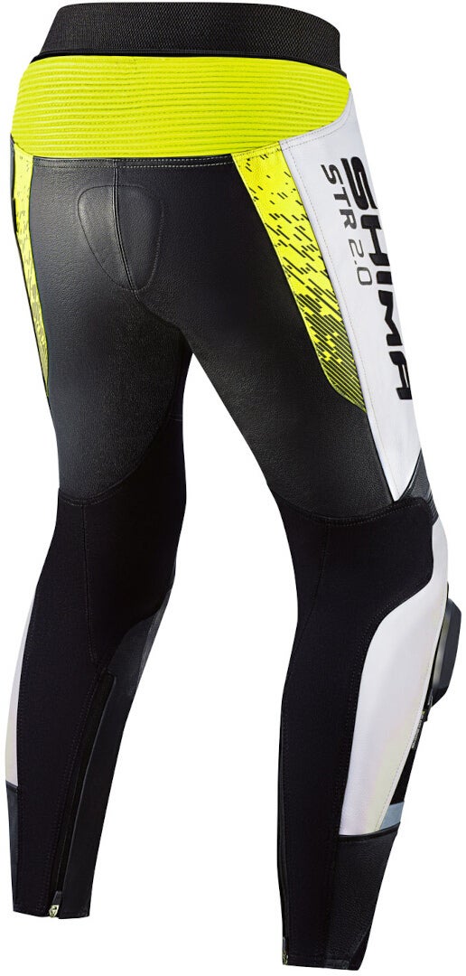 SHIMA STR 2.0 Motorcycle Leather Pants black/white/yellow 50 Figure 2