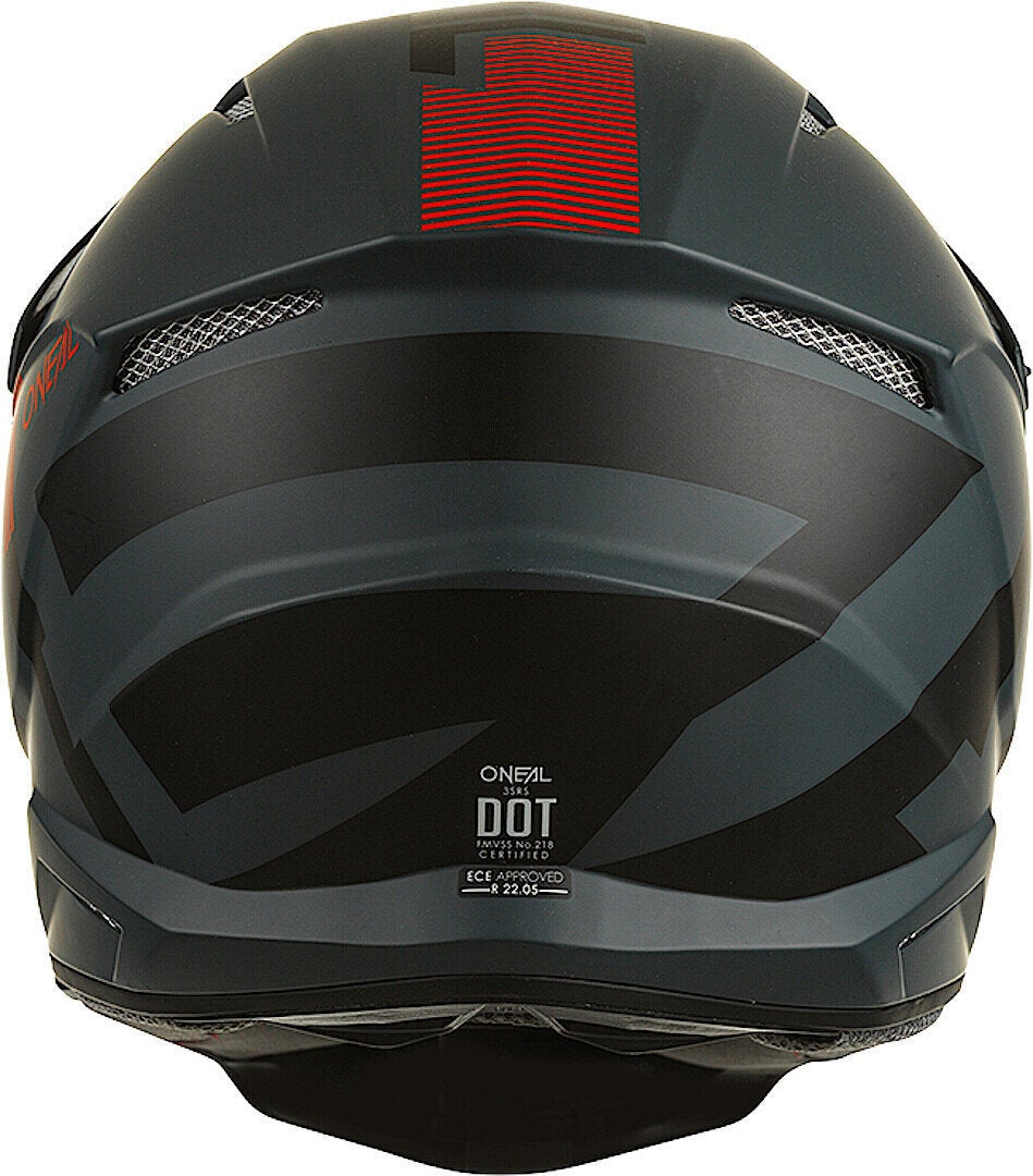 Oneal 3Series Vertical V.22 Motocross Helm schwarz/rot S (55/56) Abbildung 4