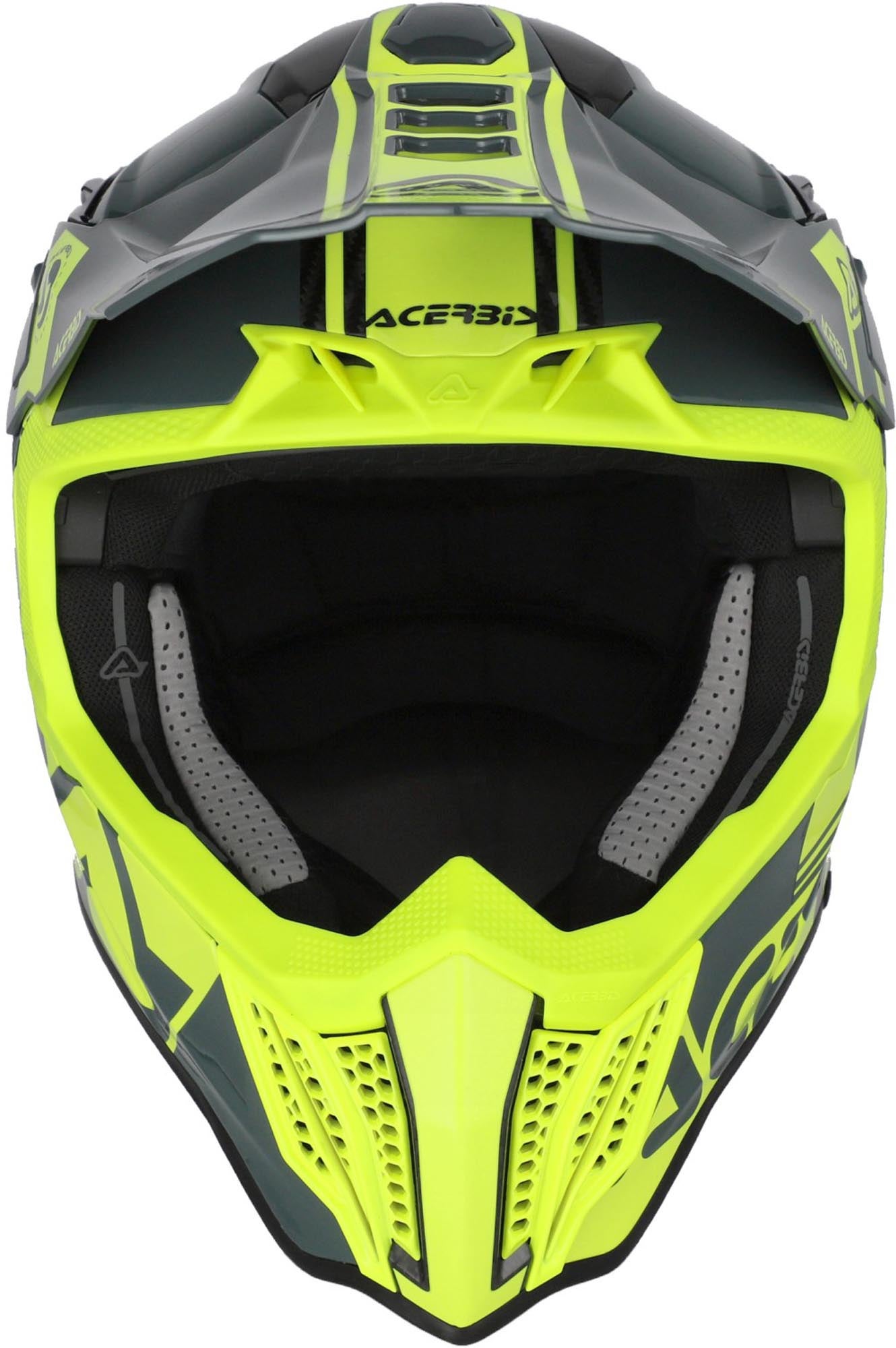 Side view of Acerbis Airstrike-C Graphic Carbon Motocross Helmet