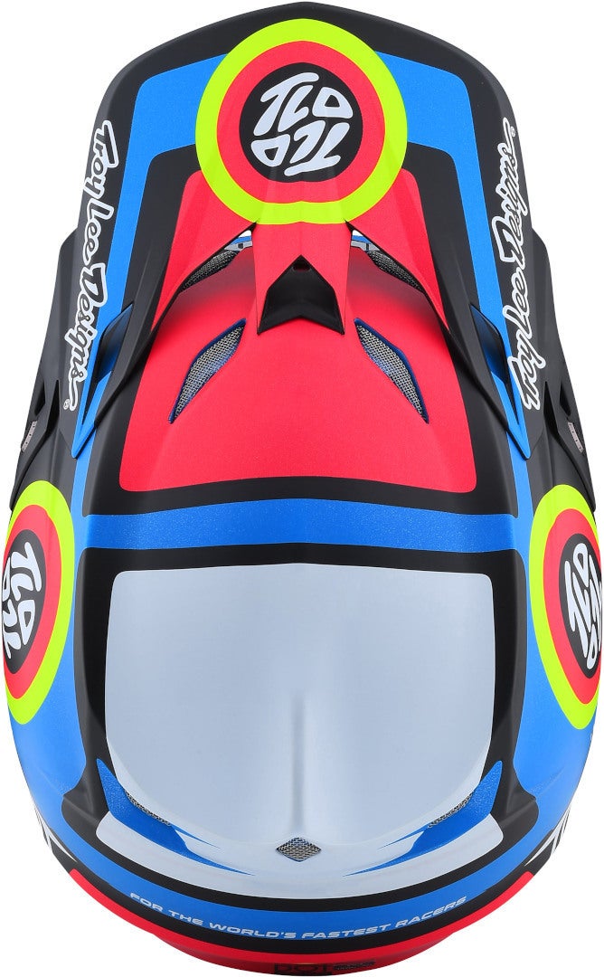 Troy Lee Designs SE5 Drop In MIPS Capacete de Motocross preto/vermelho/azul M (57/58) Figura 3