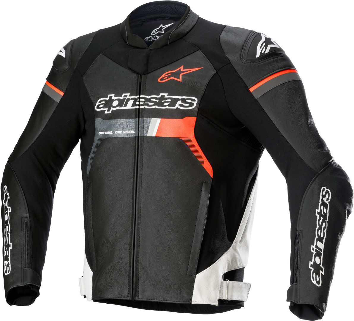 Alpinestars GP Force Motorcycle Leather Jacket black/red/white 52 Figure 1