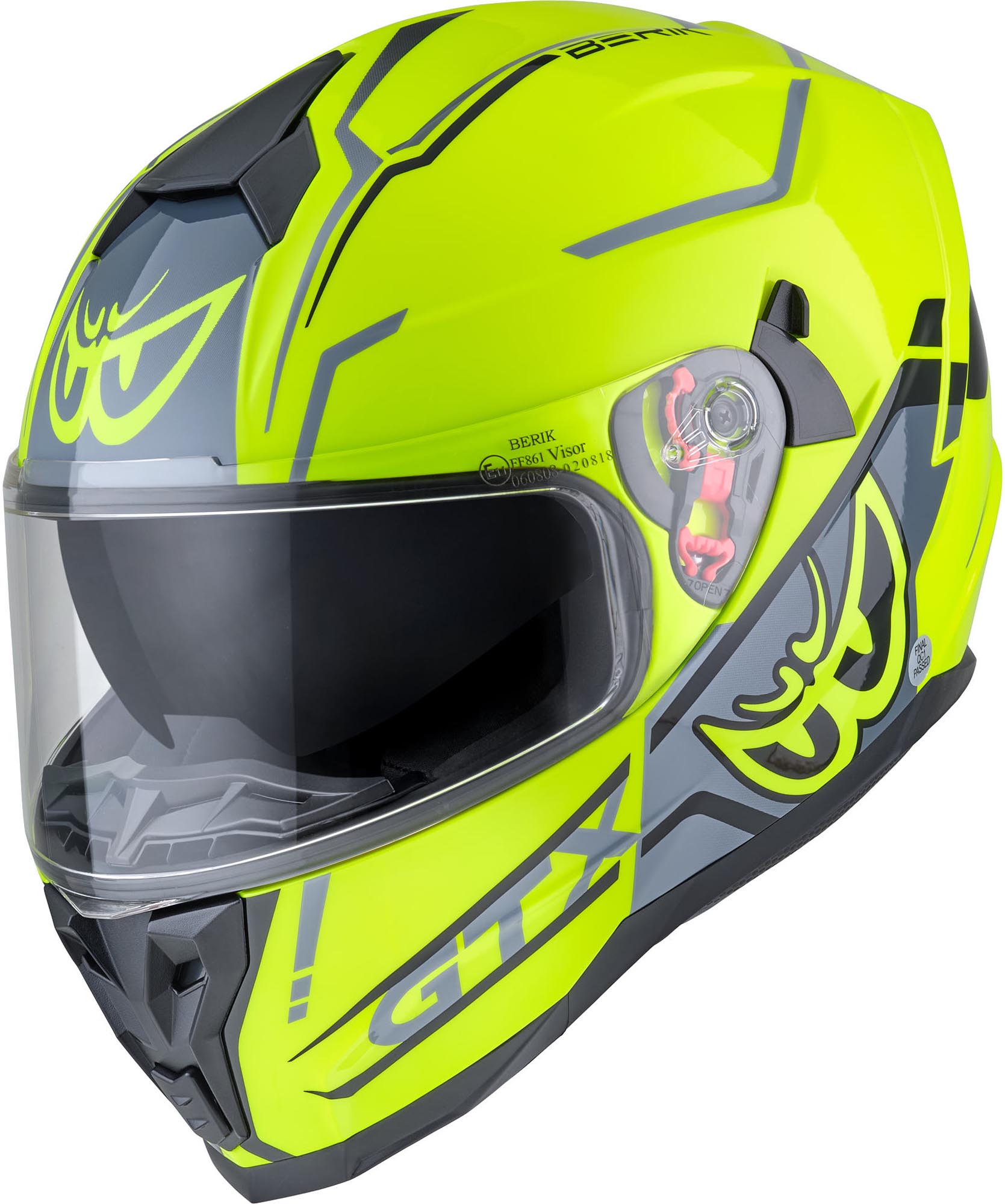 Berik FF869 Arok Helm fluo-gelb/schwarz/grau 2XL Abbildung 1