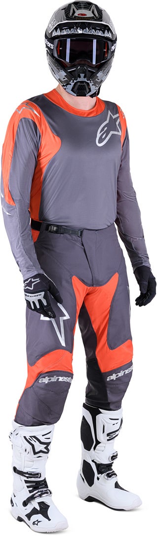Alpinestars Racer Hoen Motocross Jersey grau/orange XL Abbildung 3