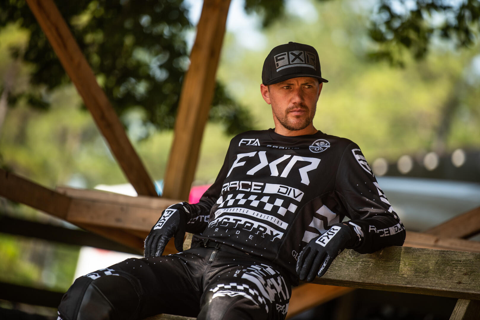FXR Podium Gladiator 2023 Motokrosový dres černobílá XL Obrázek 6