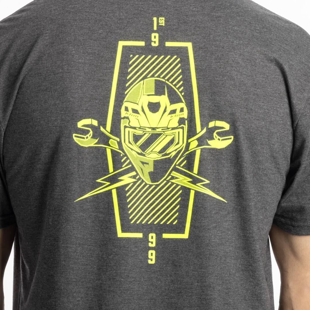 Klim Petrol Tri-Blend T-shirt sort/neon-gul L Figur 3