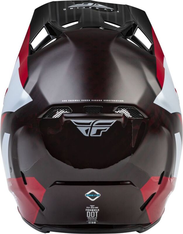 RACING Formula Carbon Prime Helmet Red/White/Red Carbon red XS Figure 3