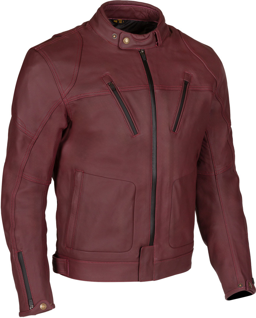 Merlin Gable II waterproof Motorcycle Leather Jacket dark red 42 Figure 2