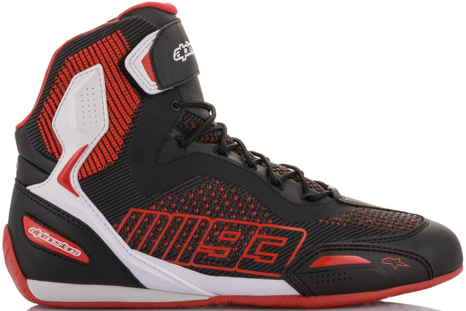 Alpinestars MM93 Austin Knitted Riding Pantofi de motocicletă Negru/Alb/Roșu 12,5 (46) Figura 2