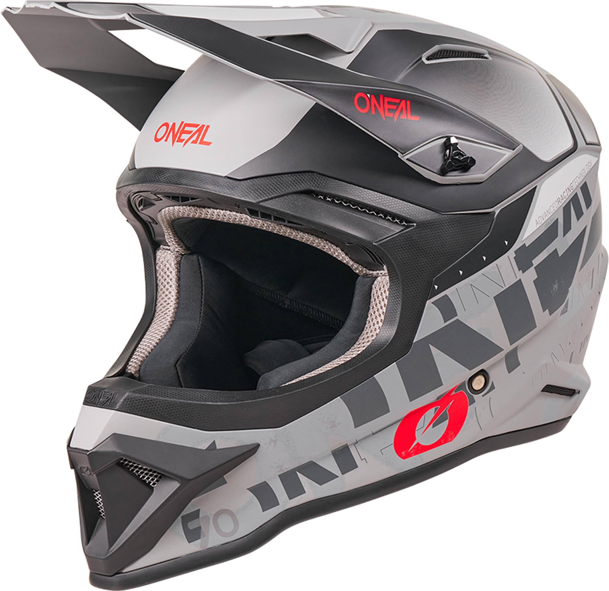 Oneal 1SRS Voltixx Motocrosshjelm sort/grå S (55/56) Figur 1