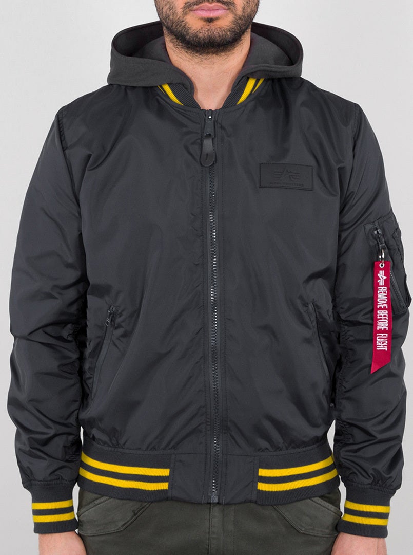 Alpha Industries MA-1 TT Hood Defense Jacke dunkelgrau 3XL Abbildung 1