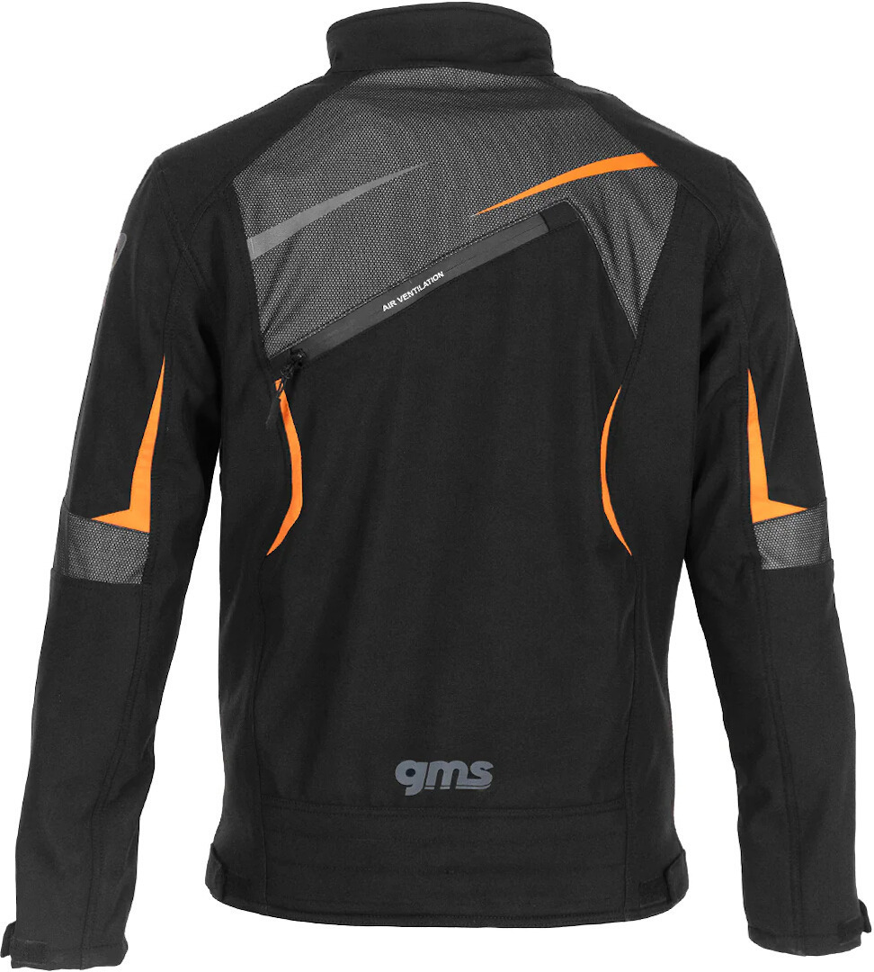 GMS Arrow Motorrad Softshell Jacke schwarz/orange L Abbildung 6