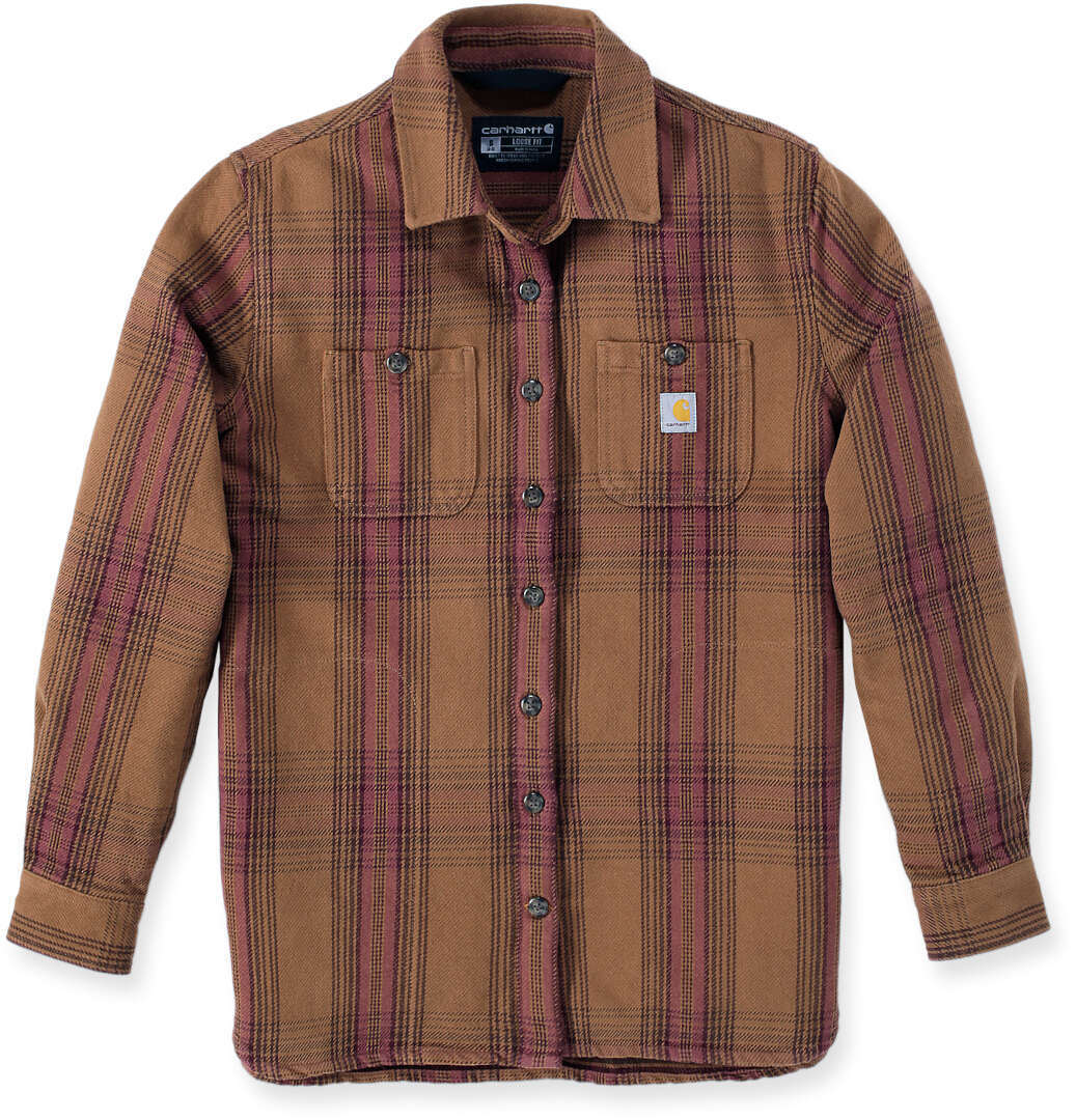 Carhartt Loose Fit Heavyweight Twill Camicia da donna marrone L Figura 1