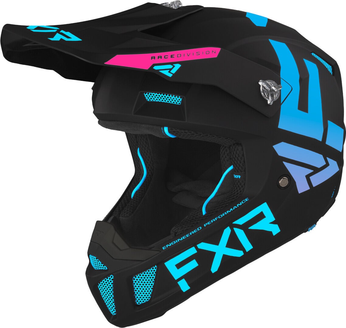 FXR Clutch CX MX Gear Motocross Helmet blue/black XL (61/62) Figure 1