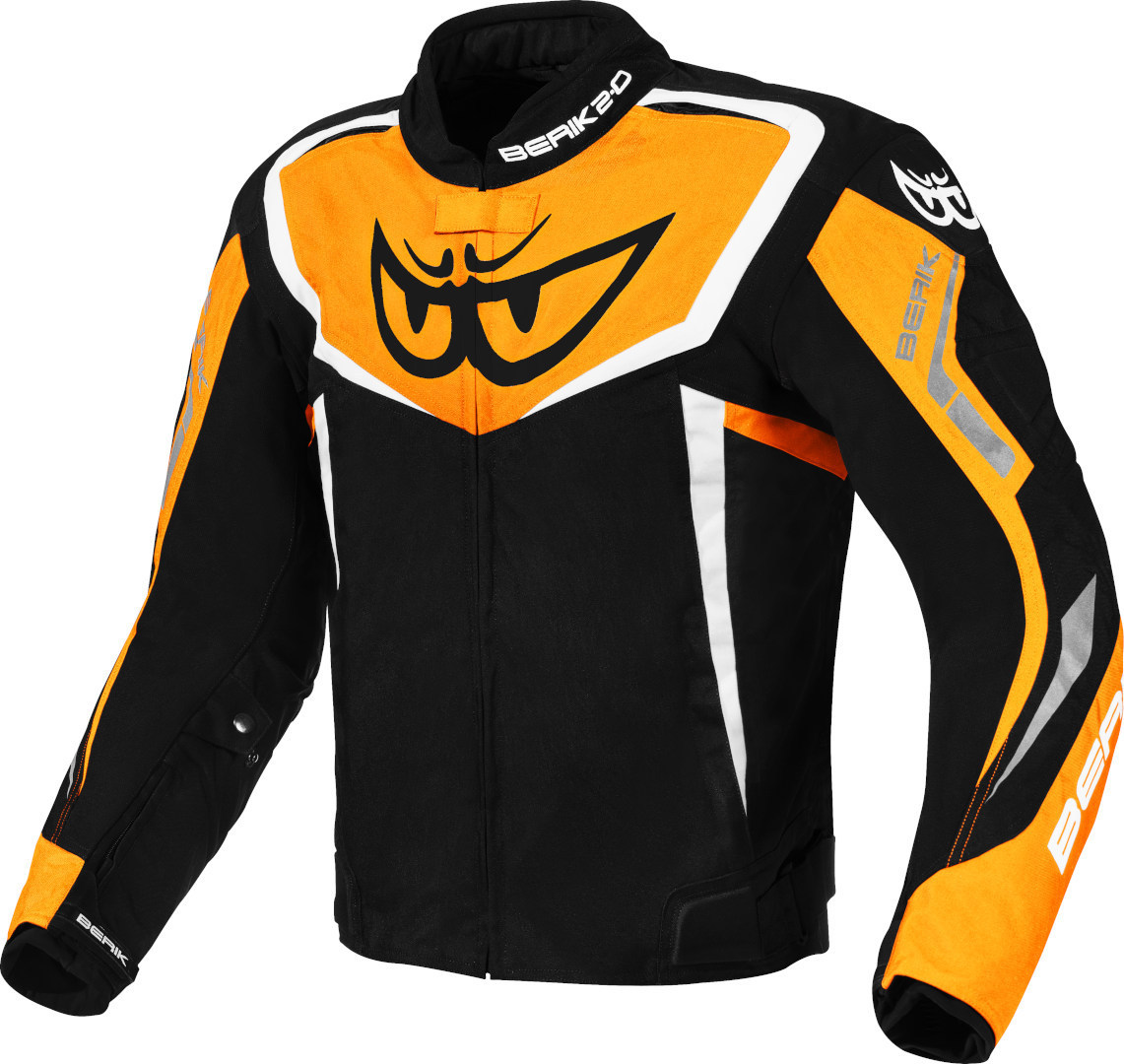 Berik Bad Eye Waterproof Motorcycle Textile Jacket black/white/orange 56 Figure 1