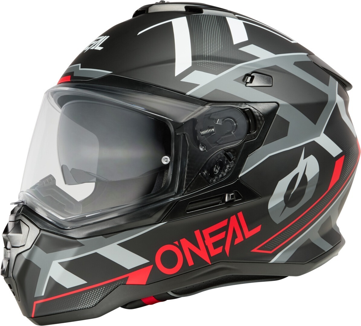 Oneal D-SRS Square V.25 Motocross hjelm sort mat/grå/rød M Figur 4