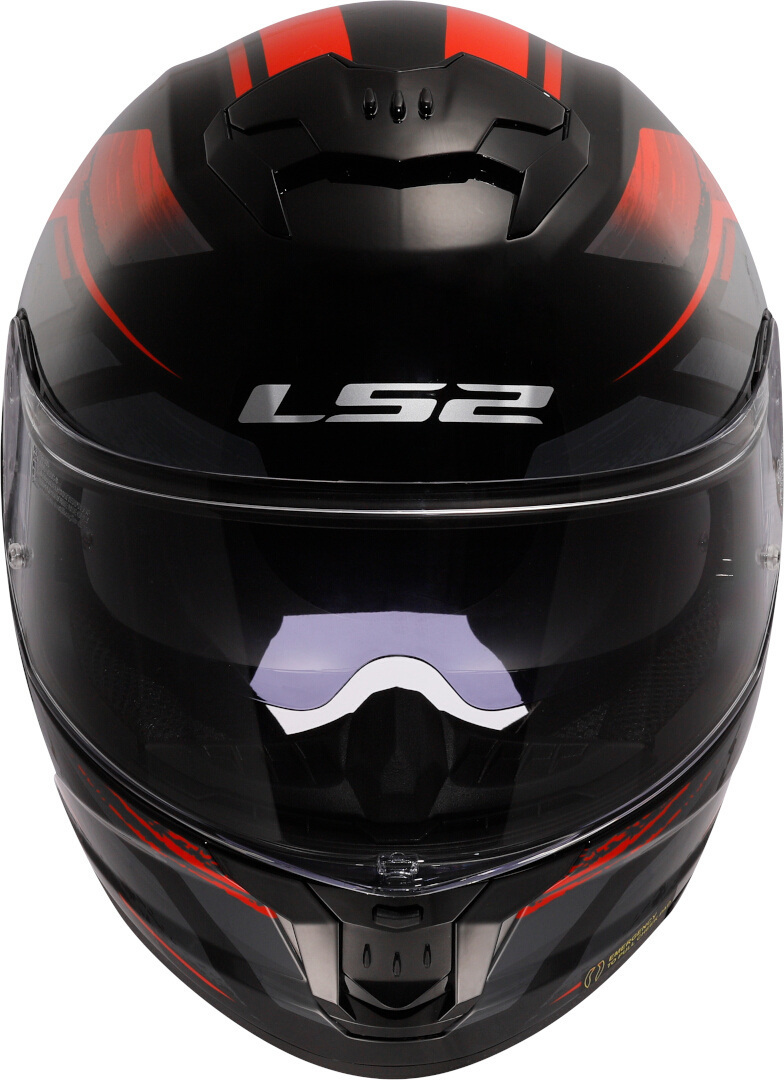 LS2 FF808 Stream II Fury Helmet black/red XXS (51/52) Figure 7