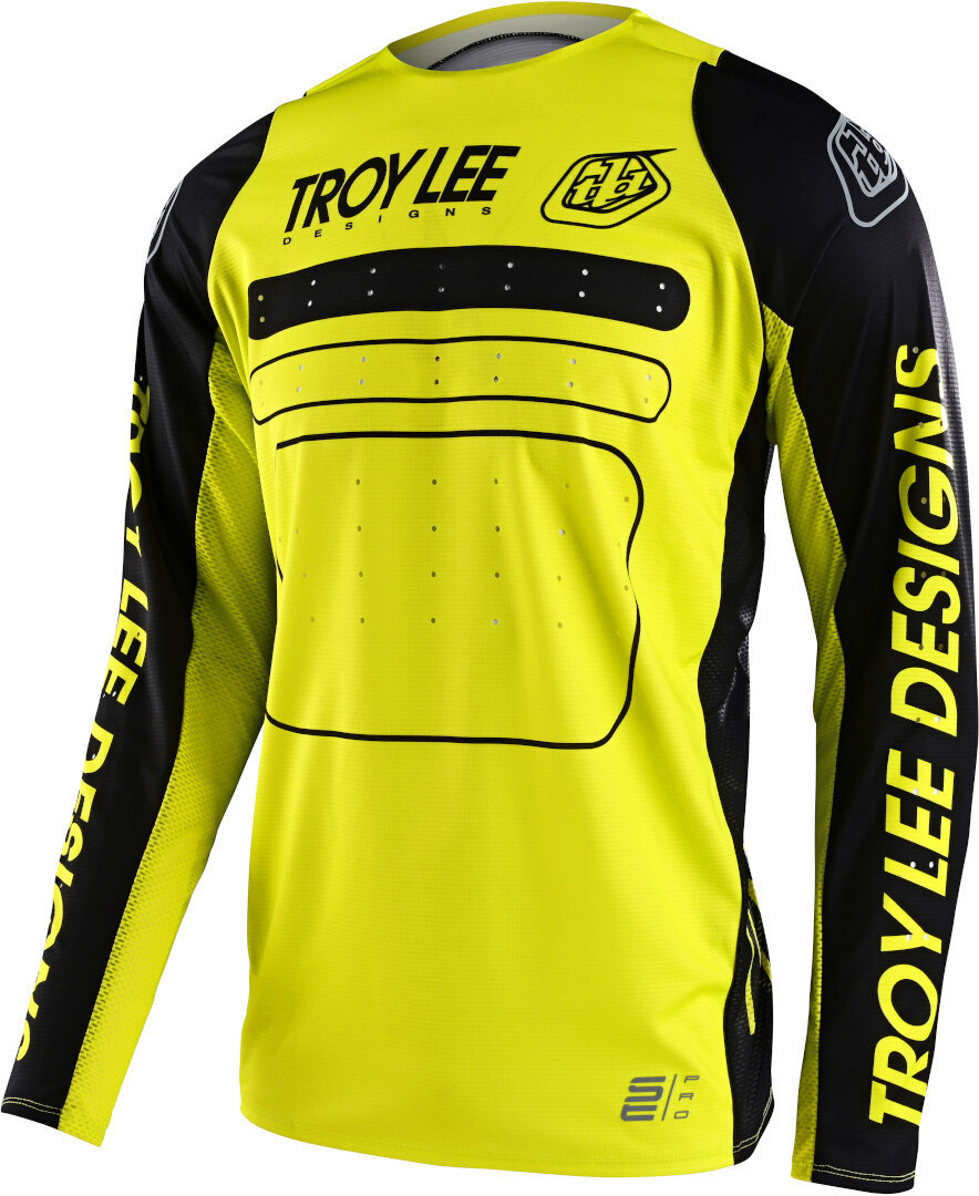 Troy Lee Designs SE Pro Drop In Motocross Jersey black/neon XL Figure 1