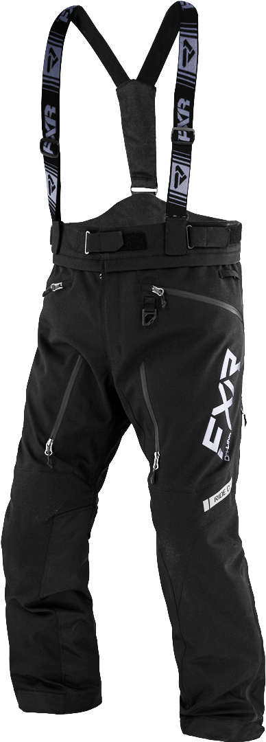 FXR Mission Lite Bib Pants black/red M Figure 2