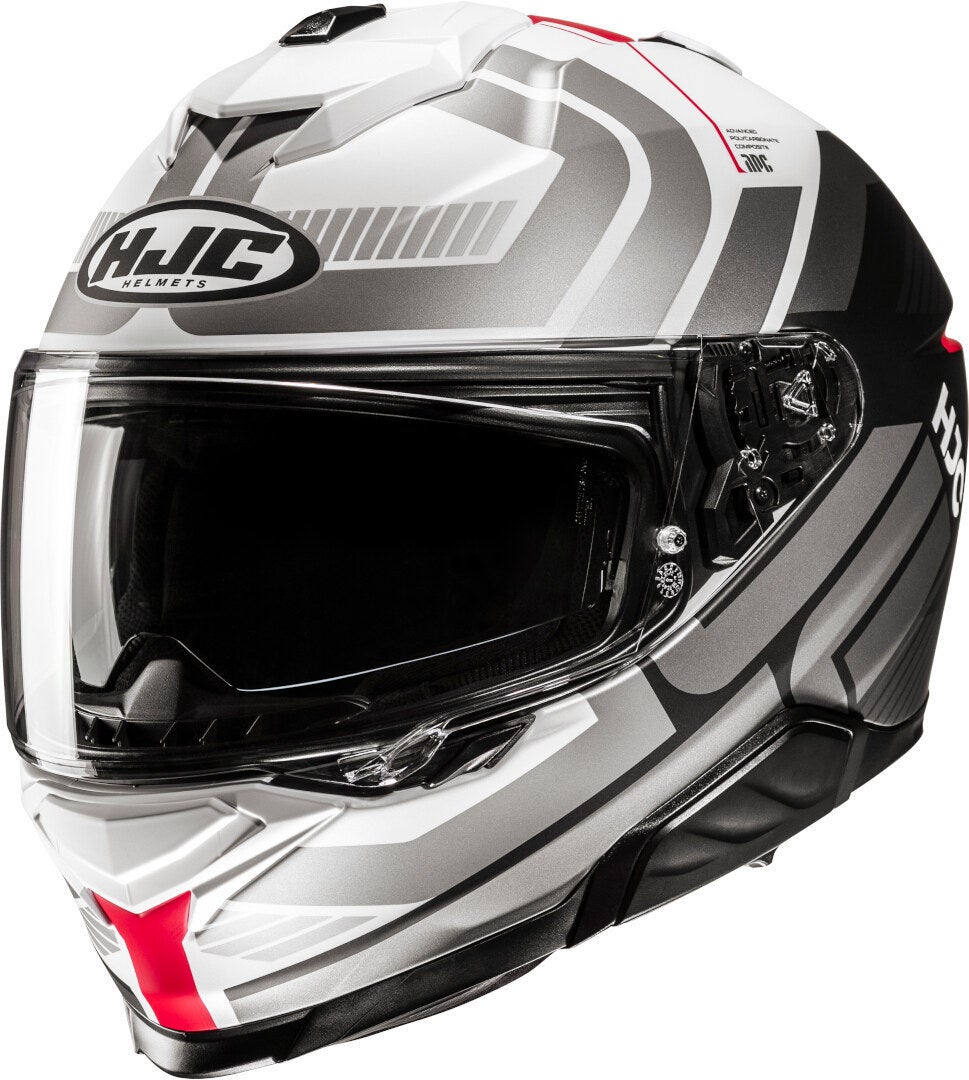 HJC i71 Viz Casco bianco/grigio/rosso XL (60/61) Figura 1